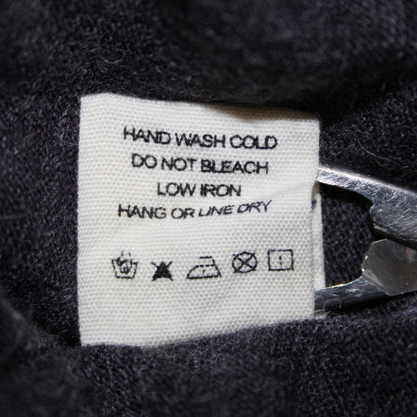 Illa Illa Dress Sz M Gray  Embroidery Unlined Hi Lo Acrylic Nylon Bohemian Dress