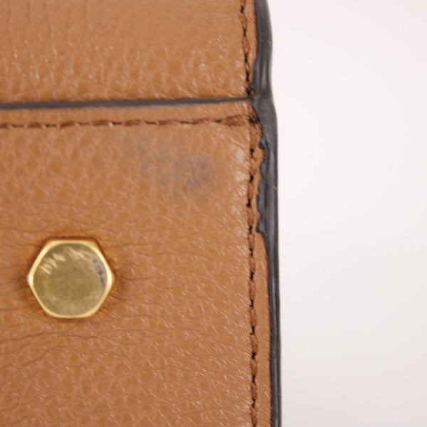 Rebecca Minkoff Purse 12 x 10 x 5 Brown Gold Inner Pockets Shoulder Crossbody