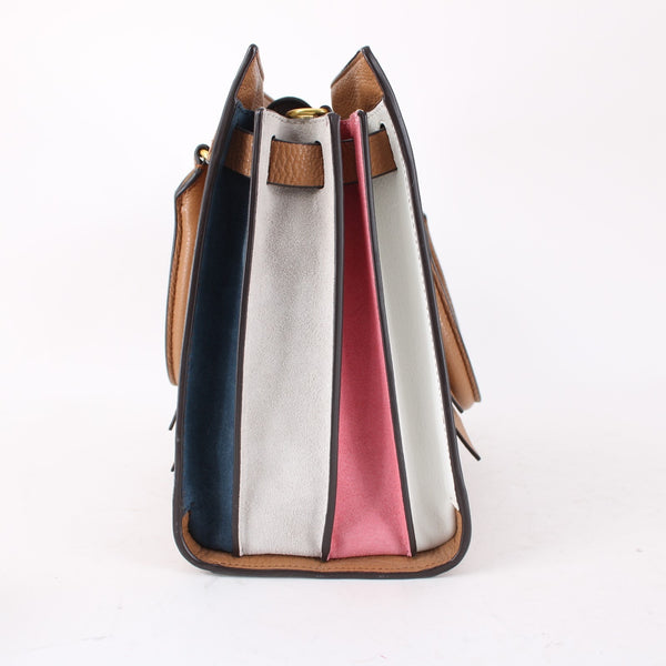 Rebecca Minkoff Purse 12 x 10 x 5 Brown Gold Inner Pockets Shoulder Crossbody