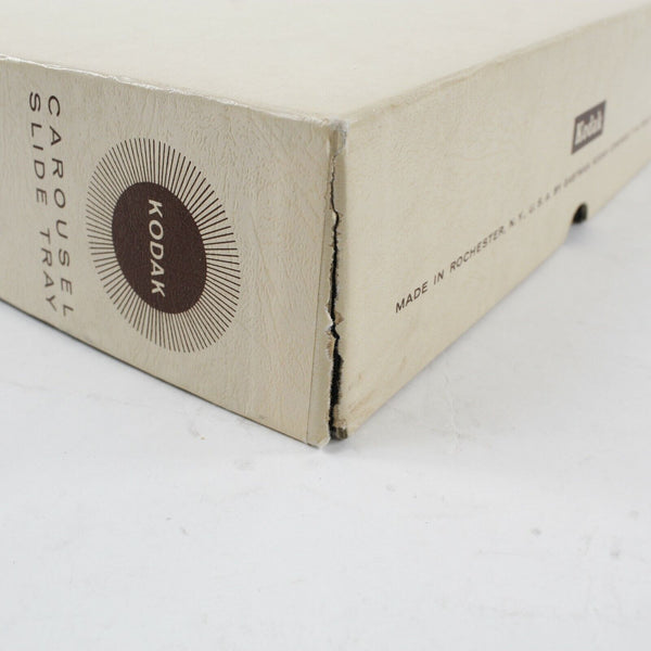 Kodak Carousel Cream Brown Box 80 Set Of 4 Slide Tray