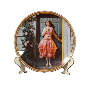Edwin M Knowles 1854 Standing In The Doorway By Norman Rockwell #7691C Plate