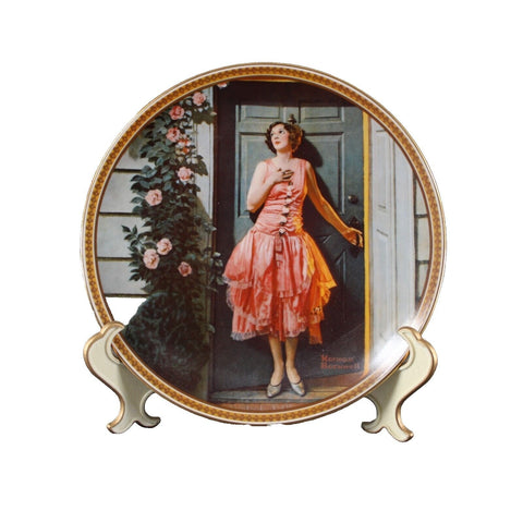Edwin M Knowles 1854 Standing In The Doorway By Norman Rockwell #7691C Plate