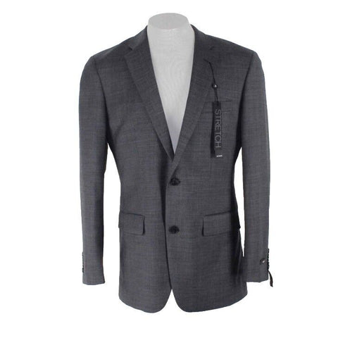 Alfani NEW Sz 38R Charcoal Lined 2 Button Wool Poly Spandex Men's Blazer