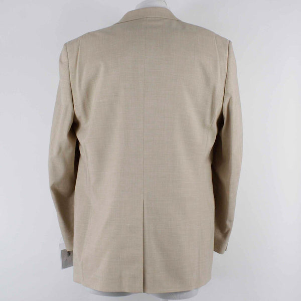 Andrew Fezza NEW Diablo Sz 44L Tan 3 Button Polyester Linen Mens Blazer