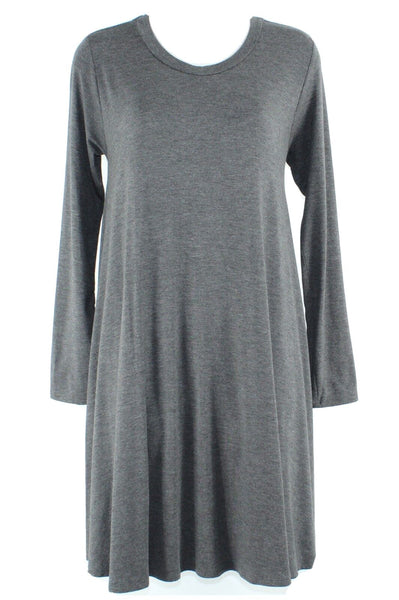 Stella Laguna Beach NEW $32 Sz M Gray Rayon Modal Spandex Jersey Dress