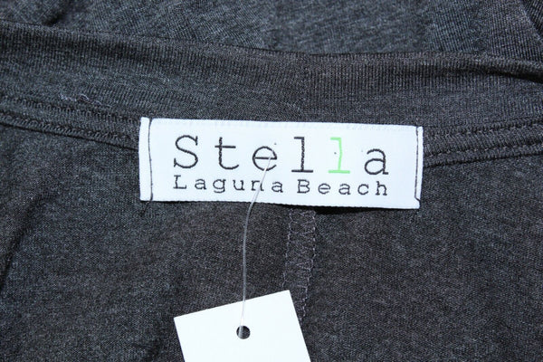Stella Laguna Beach NEW $32 Sz M Gray Rayon Modal Spandex Jersey Dress