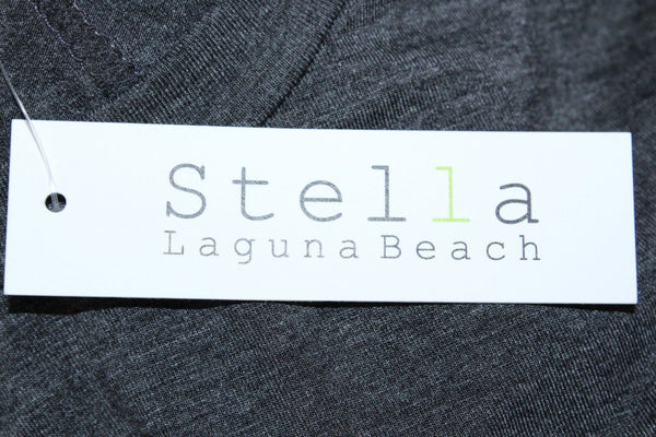 Stella Laguna Beach NEW $32 Sz M Gray Rayon Modal Spandex Jersey Dress