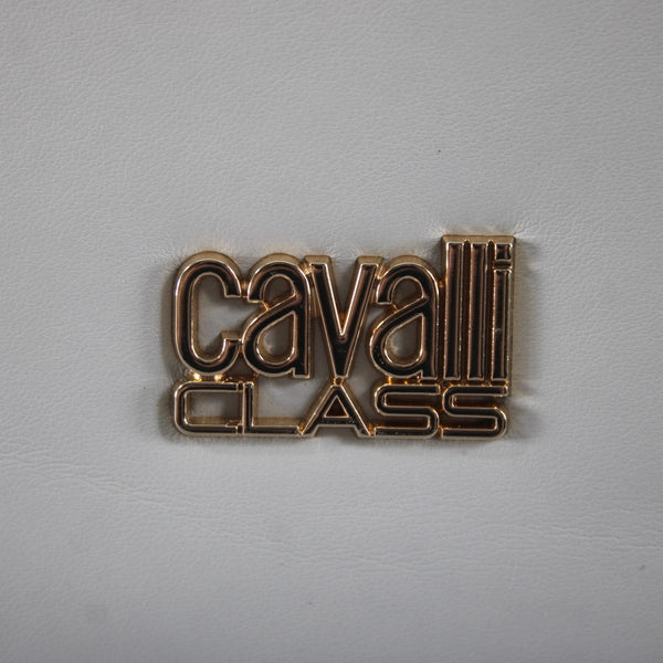 Cavalli Class Purse NEW $118 Tatiana 14x9x5 White Asparagus 100% Polyurethane