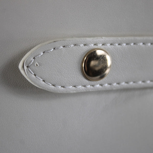 Cavalli Class Purse NEW $118 Tatiana 14x9x5 White Asparagus 100% Polyurethane