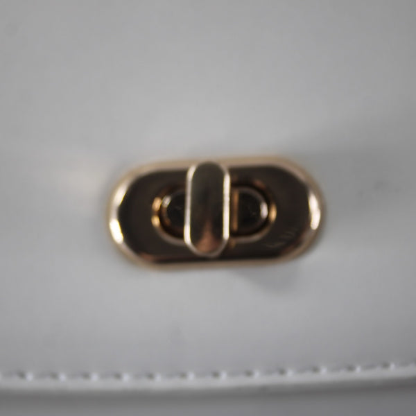 Cavalli Class Purse NEW $118 Tatiana 14x9x5 White Asparagus 100% Polyurethane