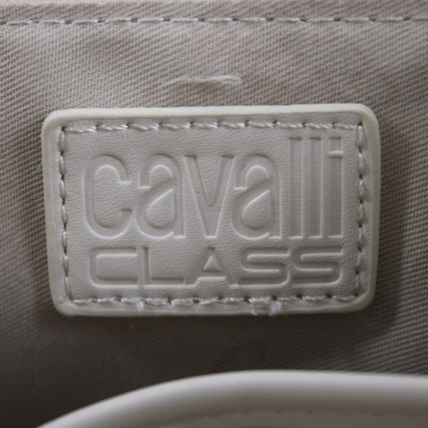 Cavalli Class Purse NEW $118 Tatiana 14x9x5 White Asparagus 100% Polyurethane
