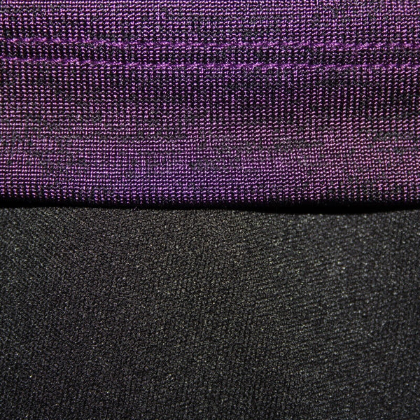 Liz Claiborne NEW $36 Sz S Purple Black Elastic Waist Lined Rayon Poly Skirt