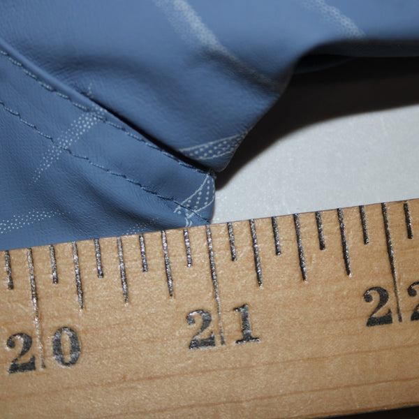 Weatherproof Sz M Blue White Hooded Pockets Full Zip Polyurethane Poly Aw Jacket