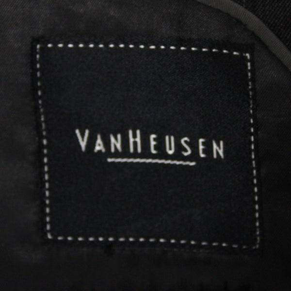 Calvin Klein NEW $175 Sz 40R Dark Charcoal Pinstripe Polyester Blend Jacket