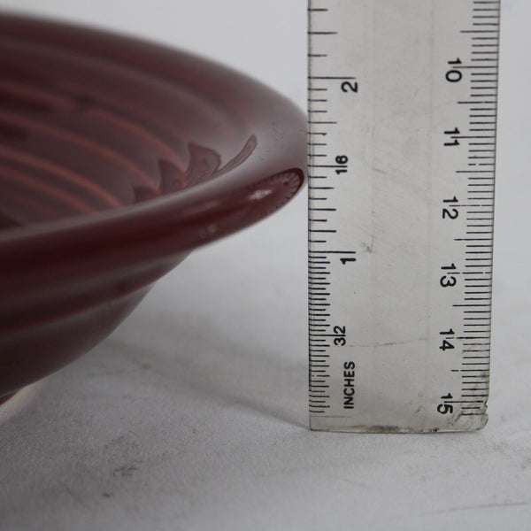 Fiesta Homer Laughun China Burgundy Lead Free 13" AS IS Oval Platter