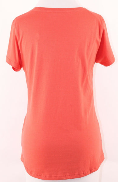 Mountain Warehouse NEW $30 Sz 10 Coral Blue Footprints 100% Cotton Knit Top
