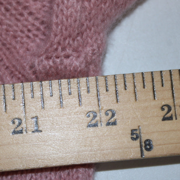 Bloomingdales Sweater NEW $198 Sz XL Pink Turtleneck Knit 100% 2 Ply Cashmere