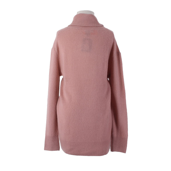 Bloomingdales Sweater NEW $198 Sz XL Pink Turtleneck Knit 100% 2 Ply Cashmere