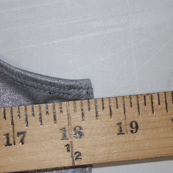 Chicos Top Sz M? Silver Metallic Sleeveless Pull Over Tank Top