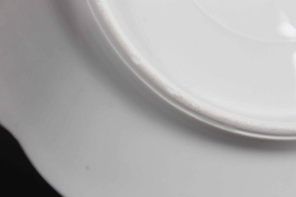 Koenigzelt Silesia Germany White Multi Floral 6" Dessert 10" Plate Set of 4