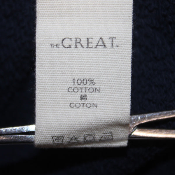 The Great Sweater Sz 2 Navy Blue Round Neck 100% Cotton Sweater