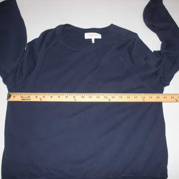 The Great Sweater Sz 2 Navy Blue Round Neck 100% Cotton Sweater