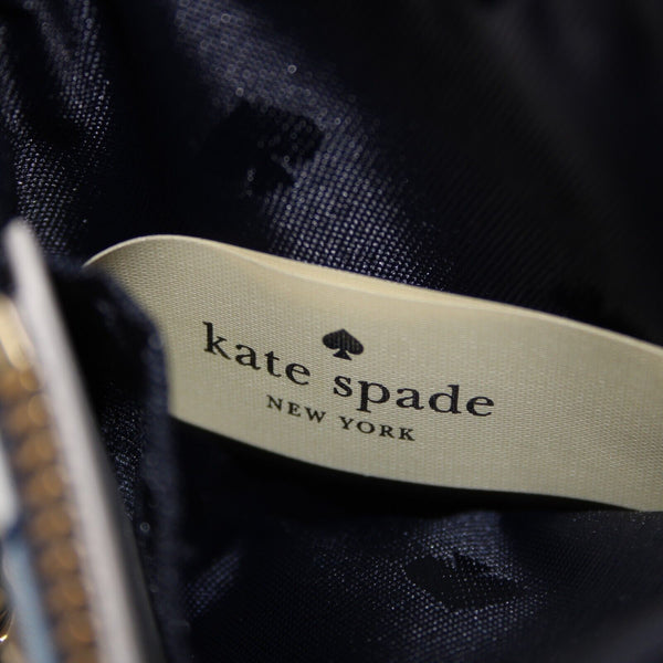 Kate Spade 5 x 3 Navy Blue Multicolor 100% Polyester Polyvinyl Wristlet Wallet