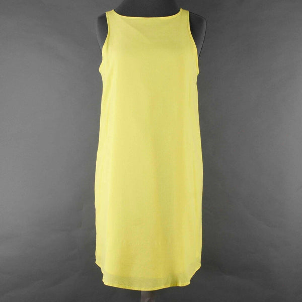 BB Dakota Sz S Yellow Open Back Tank Viscose Rayon Polyester Dress