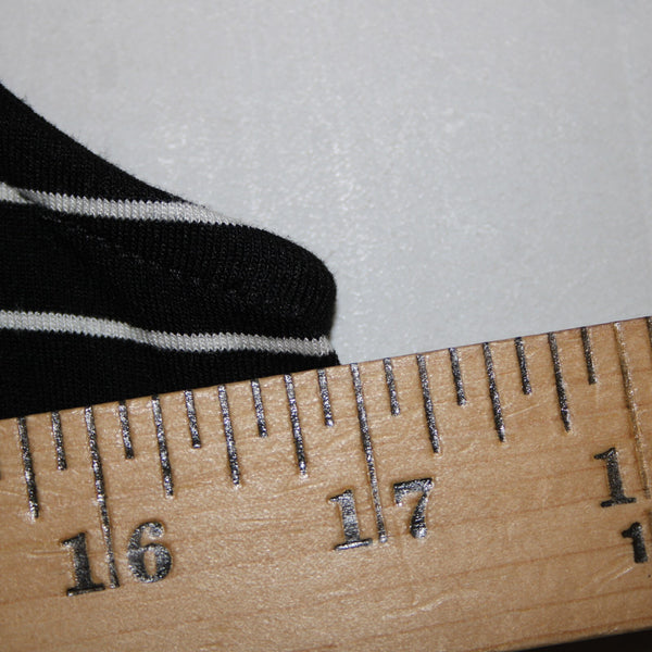 White House Black Market Sz M Black White Beaded Rhinestones Rayon Spandex Top
