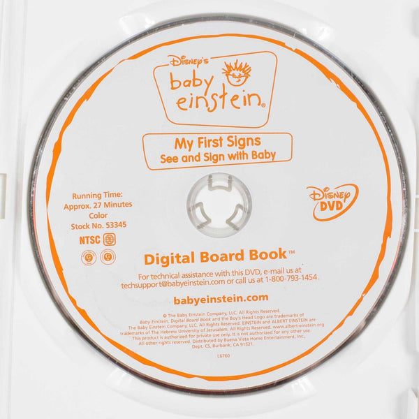 Disney Baby Einstein My First Signs 2007 Ages 6Mos and Up DVD
