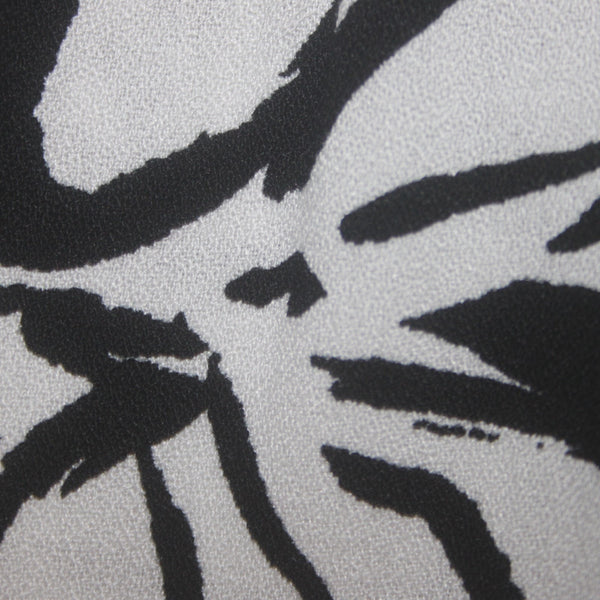 Apricot Dress NEW $95 Sz M White Black Brush Stroke Floral Tiered 100% Viscose