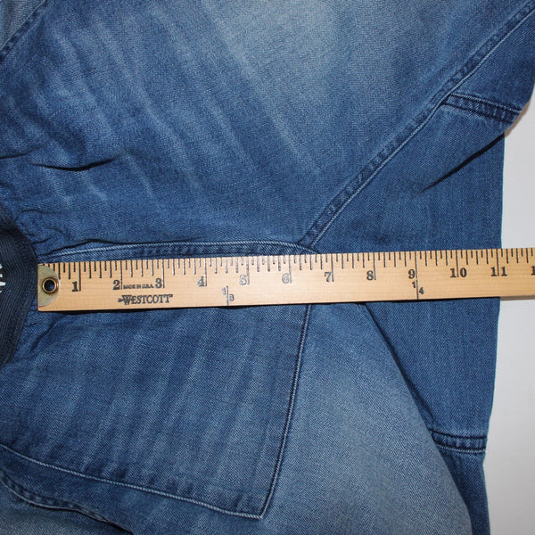 Life Nature Love Jeans Sz S X 30 Blue Denim Elastic Waist Pockets 100% Cotton