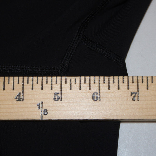Lululemon AW Capri Pant Sz 6 x 20 Black Pull On Nylon Lycra Elastane AW Capri