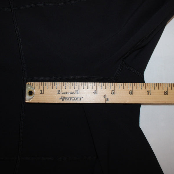 Lululemon AW Capri Pant Sz 6 x 20 Black Pull On Nylon Lycra Elastane AW Capri