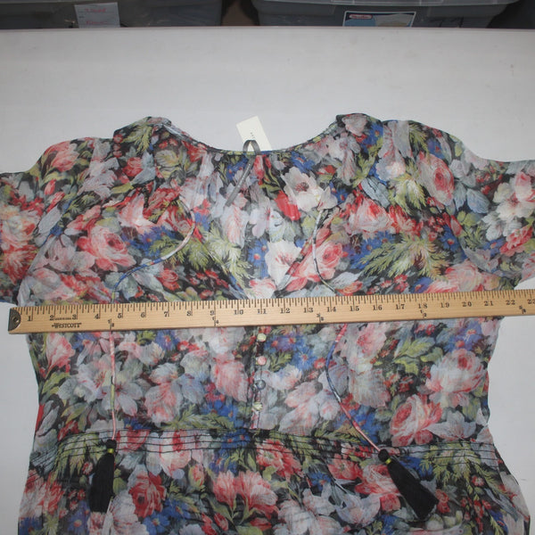 Anthropologie Dress NEW $180 Sz M Black Multi Colored 2 Piece Boho Dress