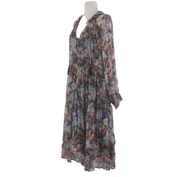 Anthropologie Dress NEW $180 Sz M Black Multi Colored 2 Piece Boho Dress