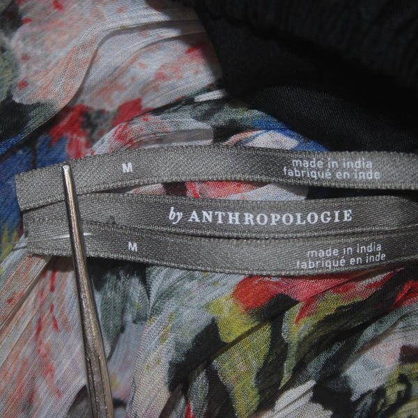 Anthropologie Dress NEW $180 Sz M Black Multi Colored 2 Piece Boho Dress