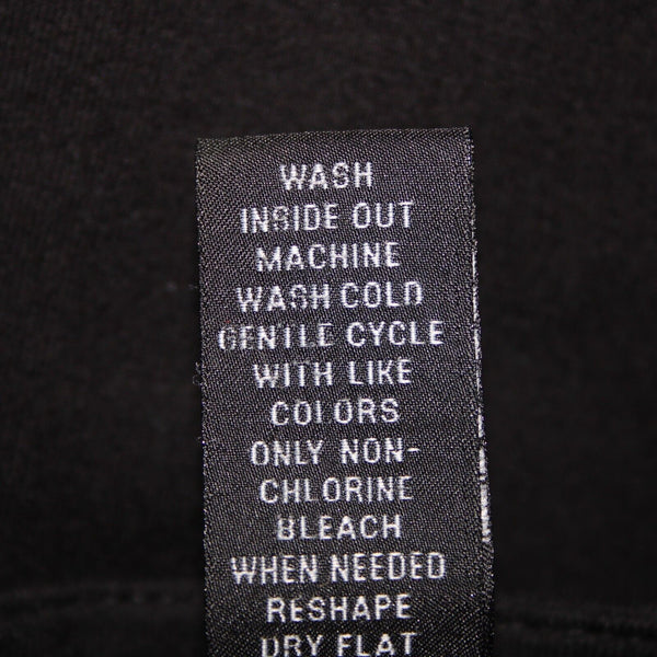 INC Sz L Black Silver Rhinestone Rivet Embellished Round Neck Rayon Spandex Top