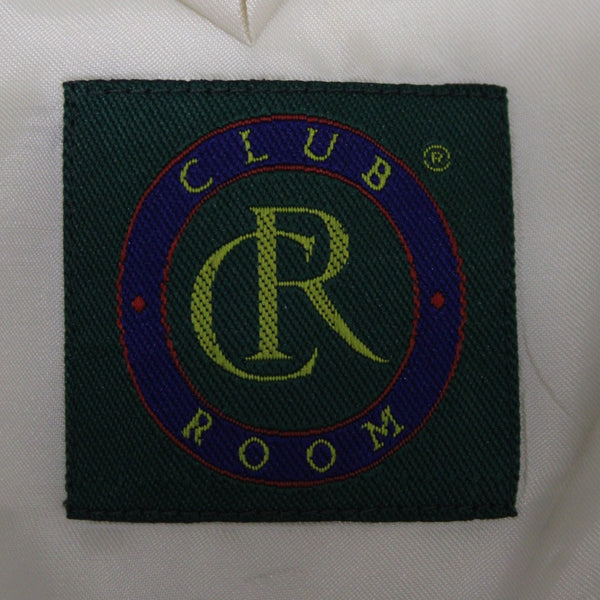 Club Room Sz 40R Yellow Textured Two Button Silk Wool Blend Blazer Jacket