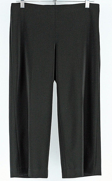 White House Black Market 4 x 21.5" Black Poly Spandex Legacy Crop Capri Pant
