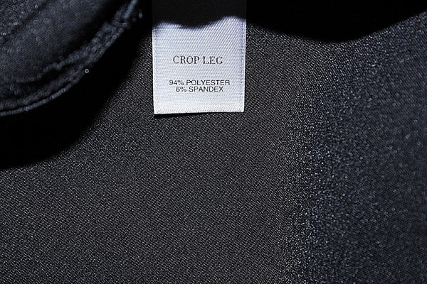 White House Black Market 4 x 21.5" Black Poly Spandex Legacy Crop Capri Pant