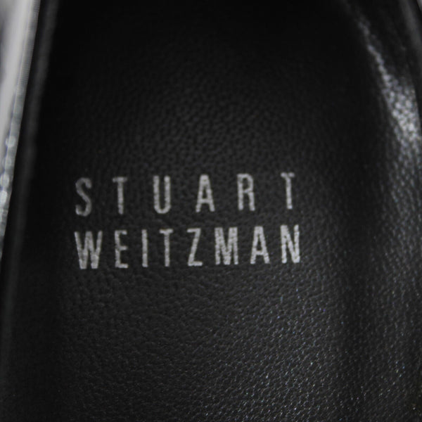 Stuart Weitzman Sz 9.5 M Black Patent Leather Upper Leather Inner 3" AS IS Heels