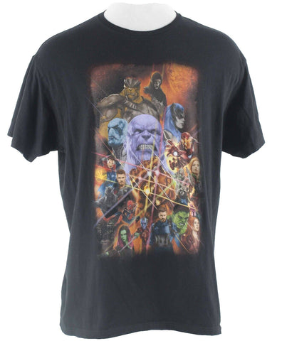 Marvel Sz 2XL Black Multi The Avengers Infinity War 100% Cotton T Shirt