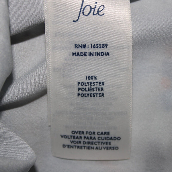 Joie NEW $268 Sz XS White Blue Orange Lined V Neck Tiered 100% Poly Boho Dress
