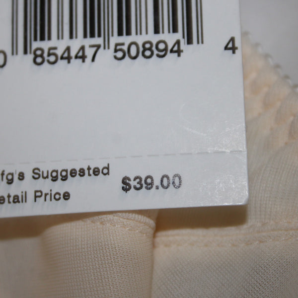Bali Bra NEW $39 Sz 40C Cream Unpadded Wired Nylon Spandex Bra