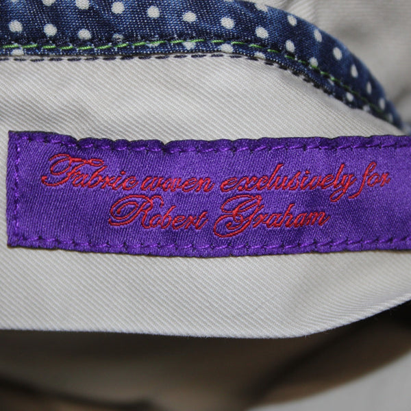 Robert Graham Pant Classic Sz 30 x  34 Cream Pockets Straight Leg 100% Cotton
