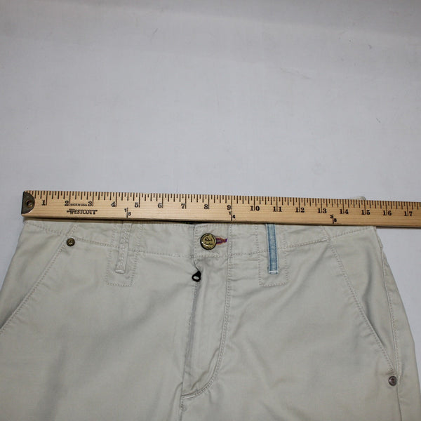 Robert Graham Pant Classic Sz 30 x  34 Cream Pockets Straight Leg 100% Cotton