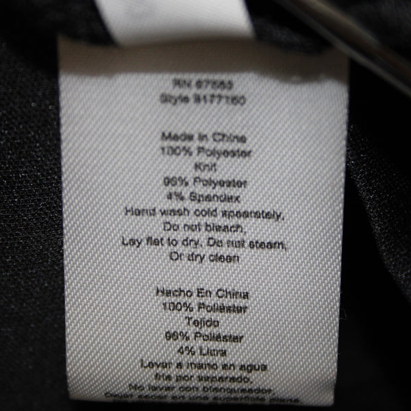 SLNY Dress Sz 14 Black Purple Multi Color Floral Maxi Polyester Spandex Dress