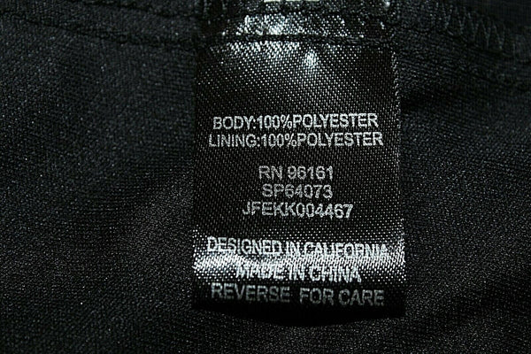BeBop Sz S Black Gray Sheer Lined Drawstring Waist 100% Polyester Dress