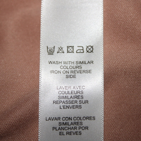 Asos NEW Sz 12 Peach Lined Side Split Ruffles V Neck 100% Polyester Dress